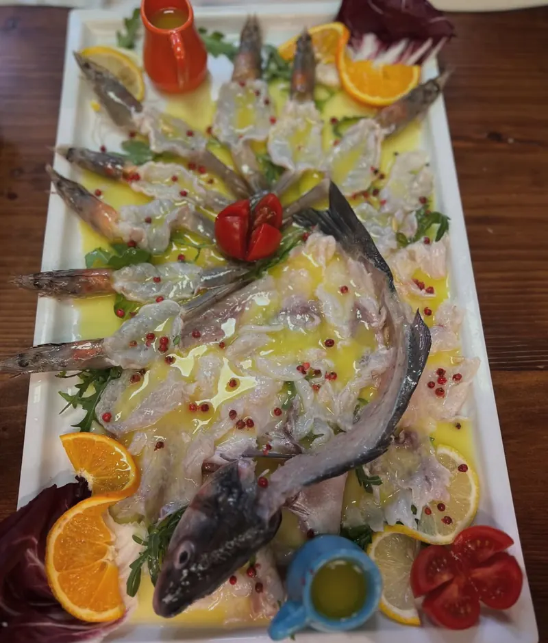 Sea bass carpaccio