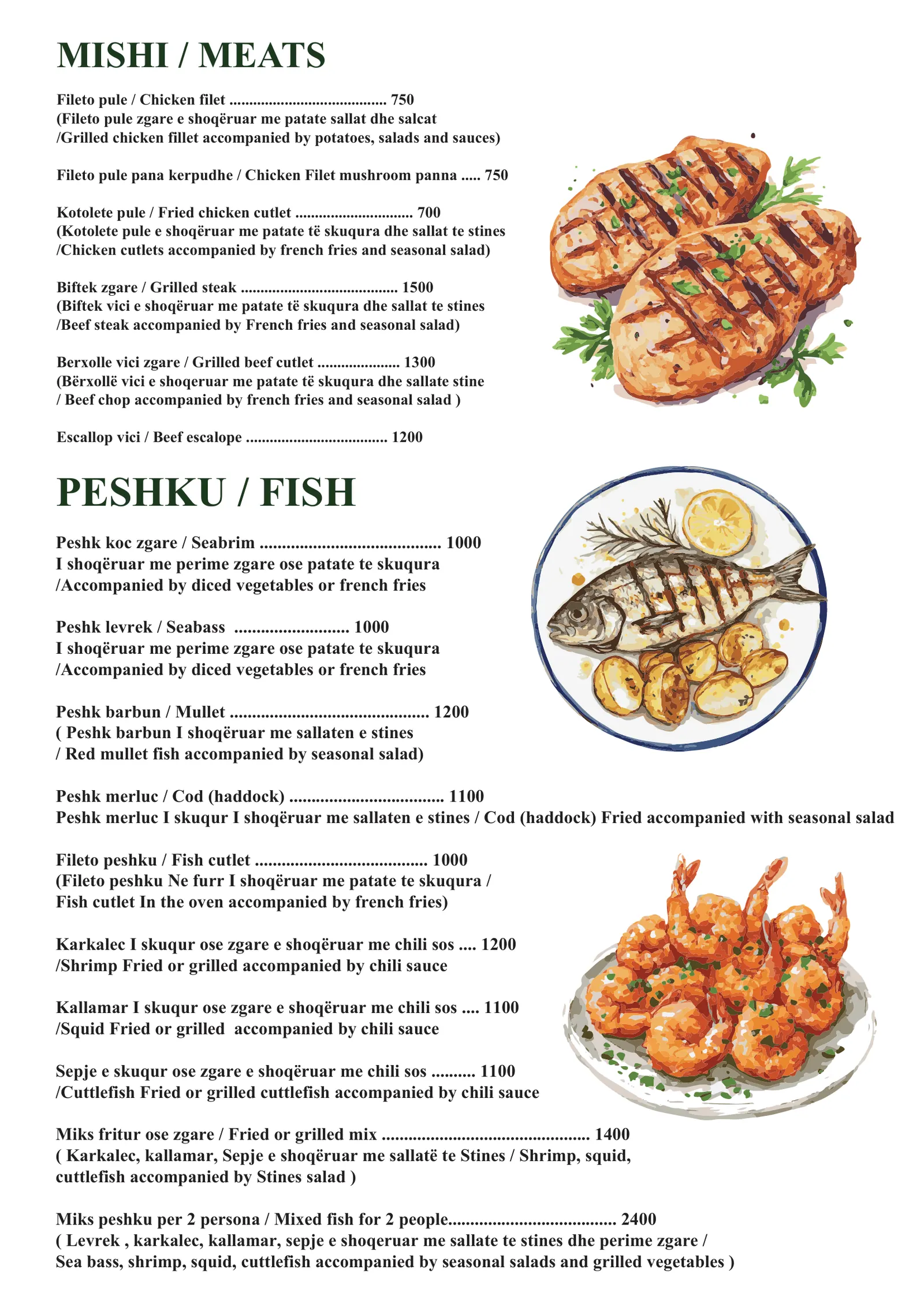 Menu page 5